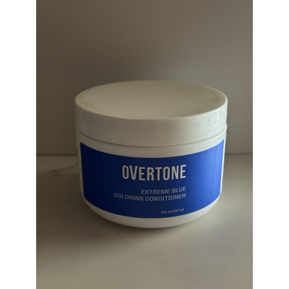 Overtone Extreme Blue Coloring Conditioner Semi Permanent Hair Color 8 oz Vegan